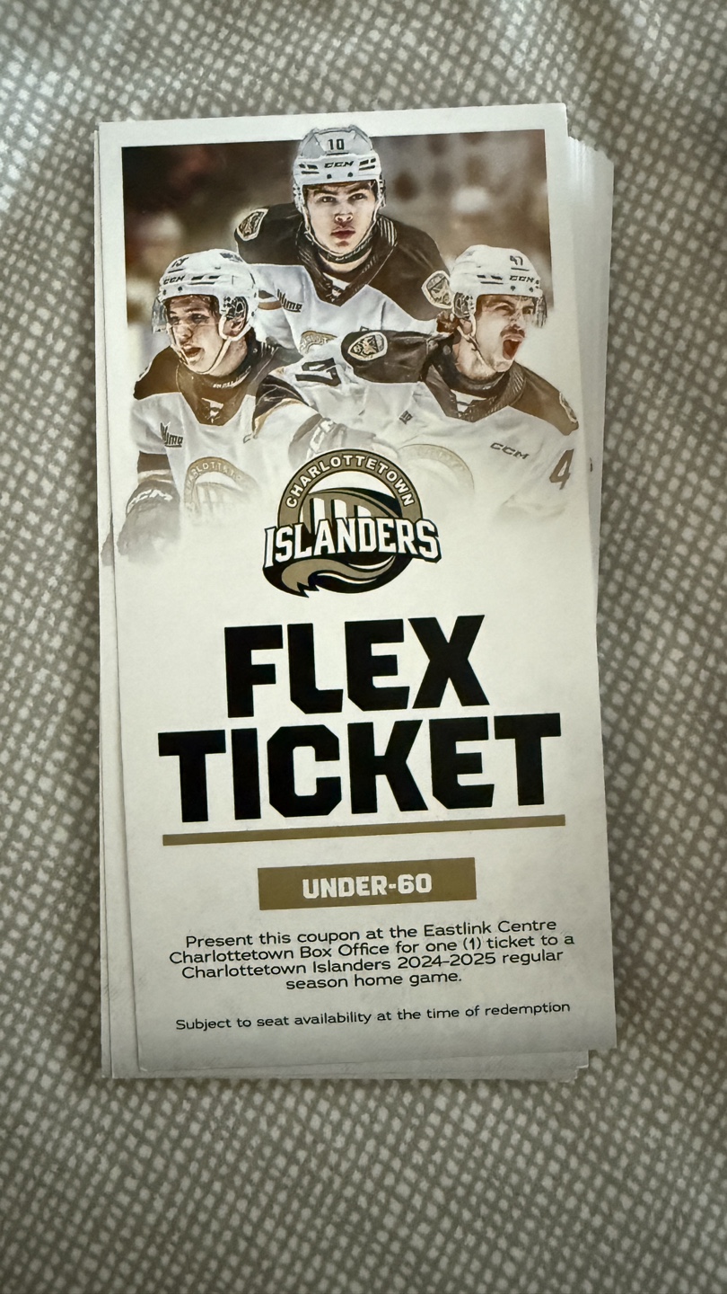 Charlottetown Islanders Flex Ticket - 2024-2025 Season