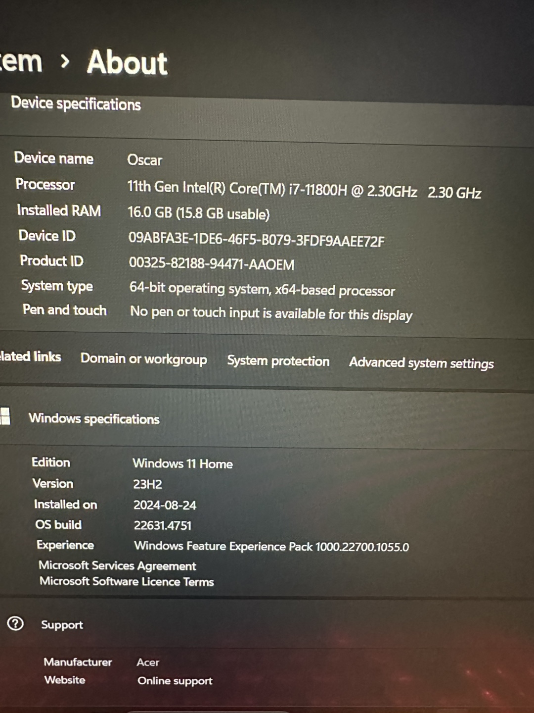 Laptop Acer Gamer - photo 4