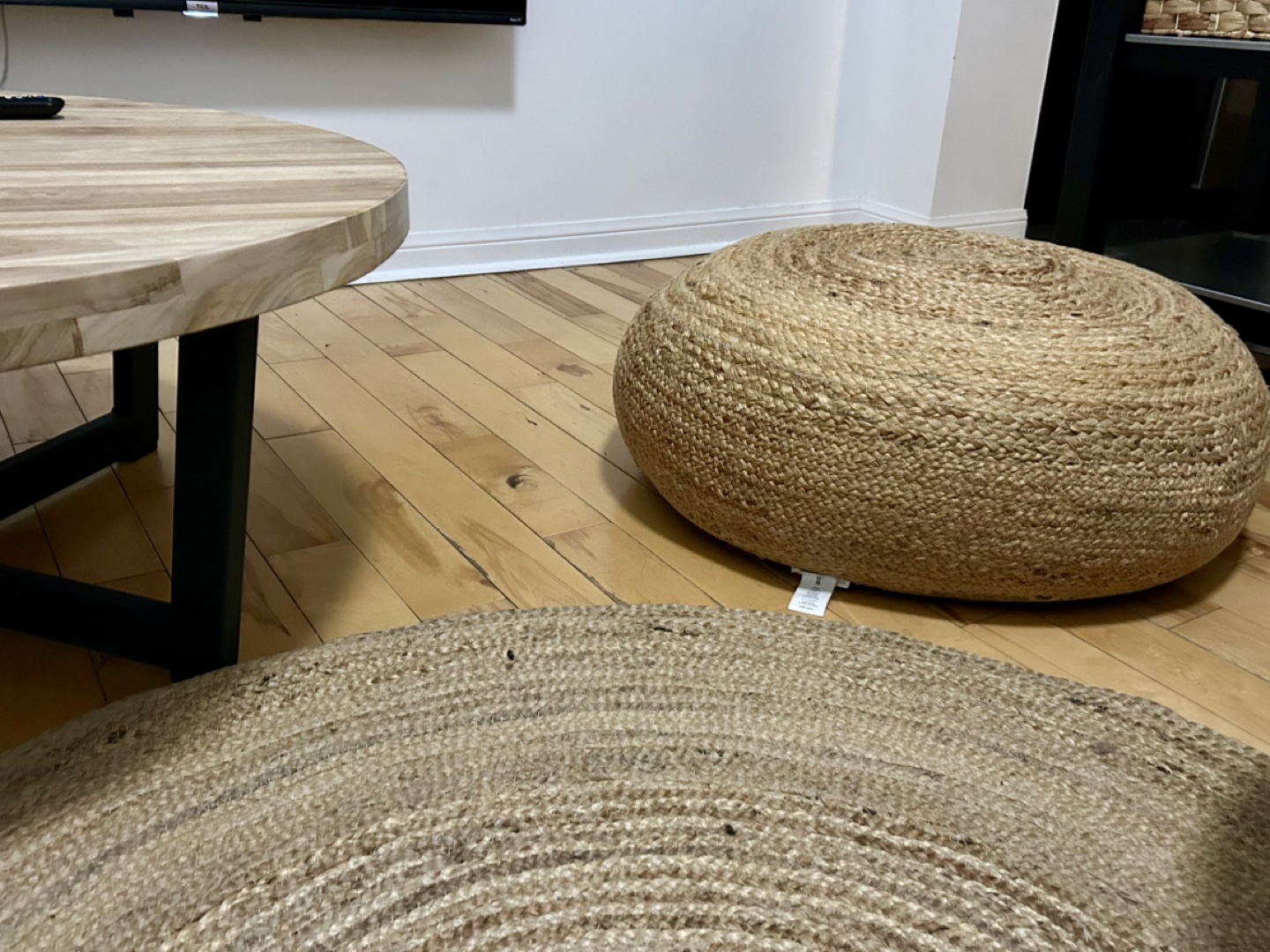Round Boho Jute Pouf - photo 2