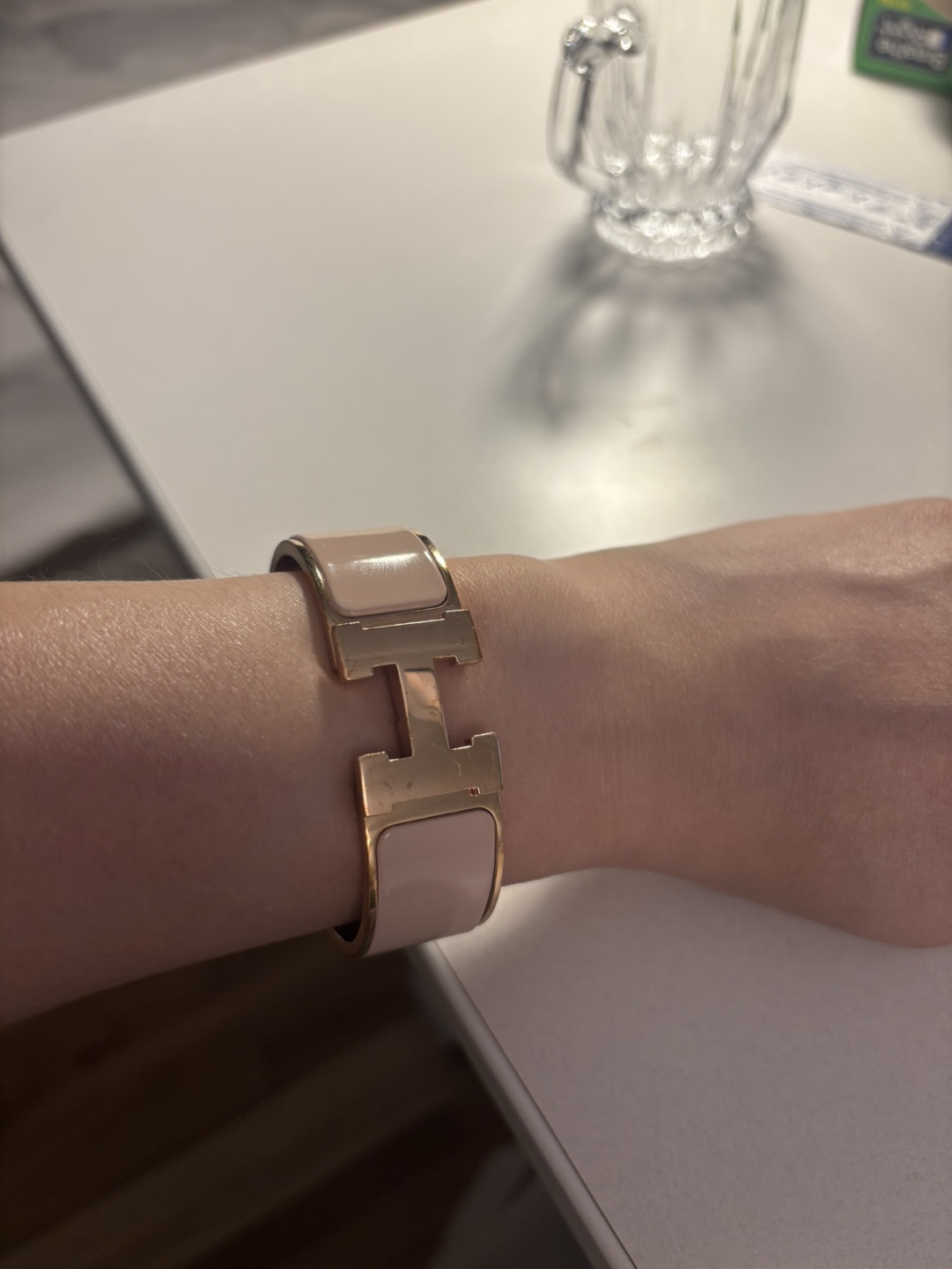 Hermes Clic H Bracelet - Rose Gold & Blush Pink - photo 5