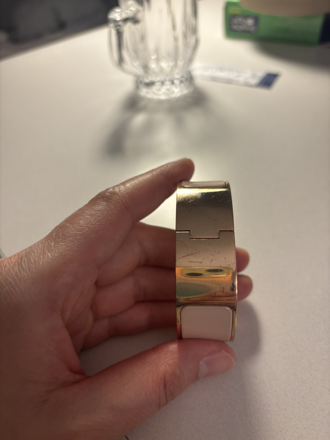 Hermes Clic H Bracelet - Rose Gold & Blush Pink - photo 3