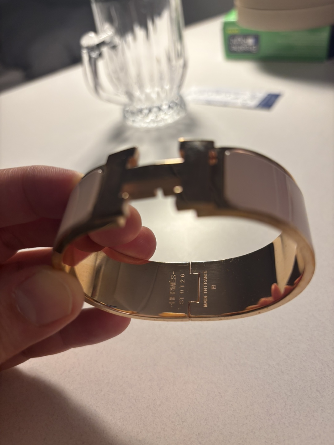 Hermes Clic H Bracelet - Rose Gold & Blush Pink - photo 2