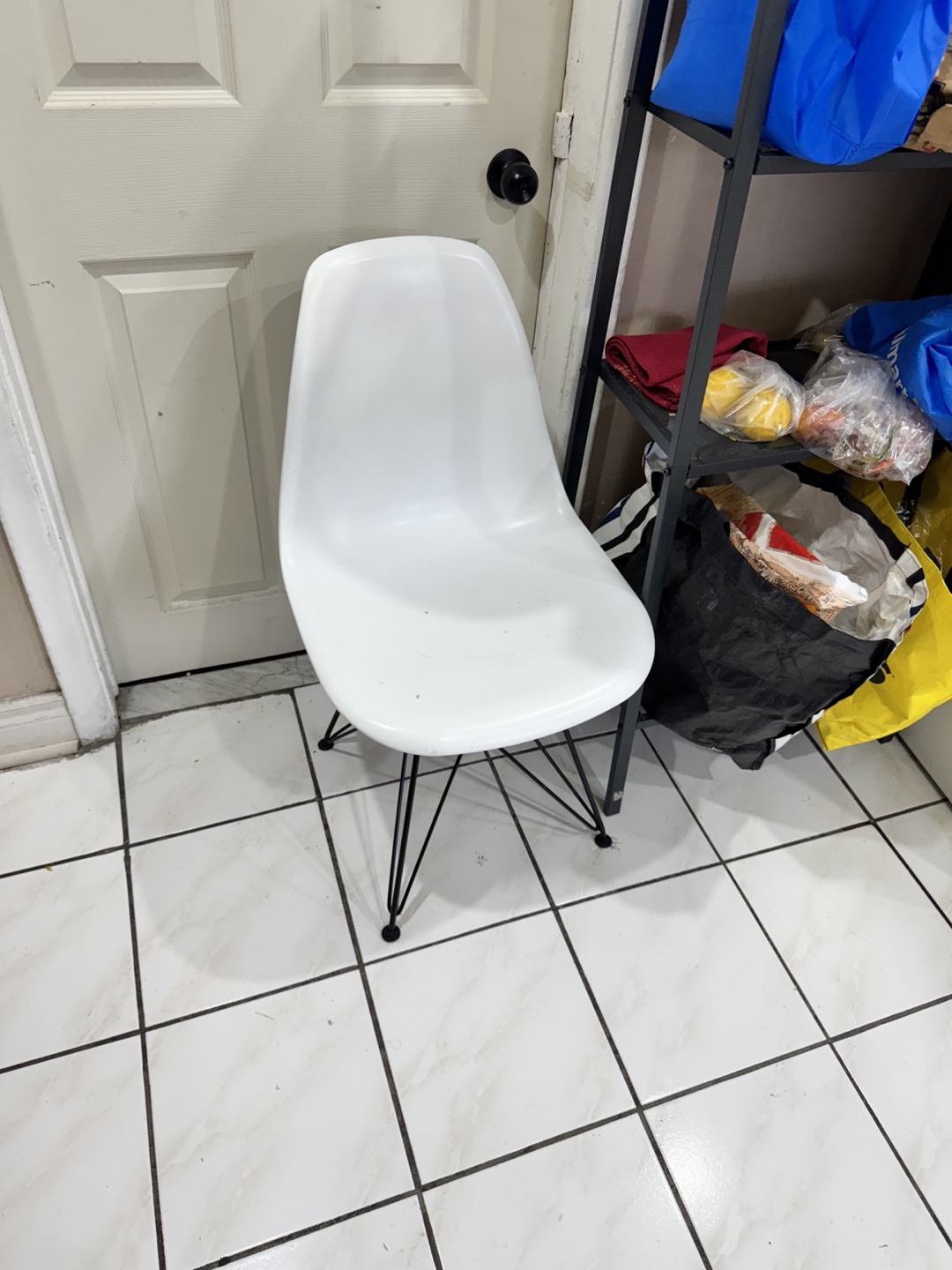 GIA Contemporary Armless Dining Chair - White - photo 2