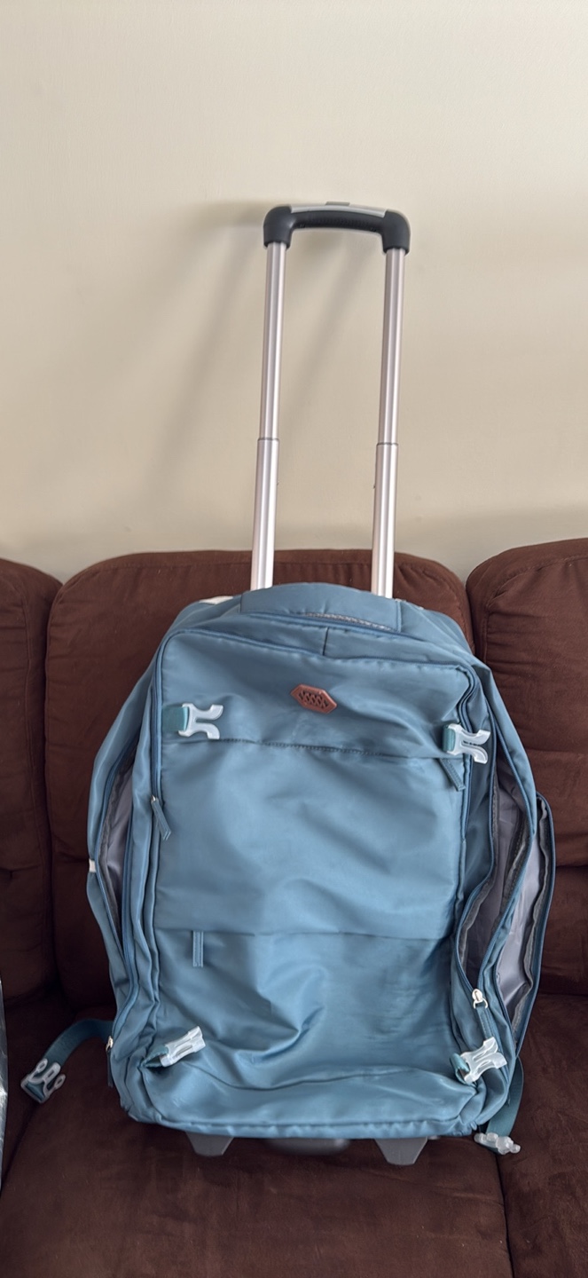 Rolling Carryon Bag - Teal