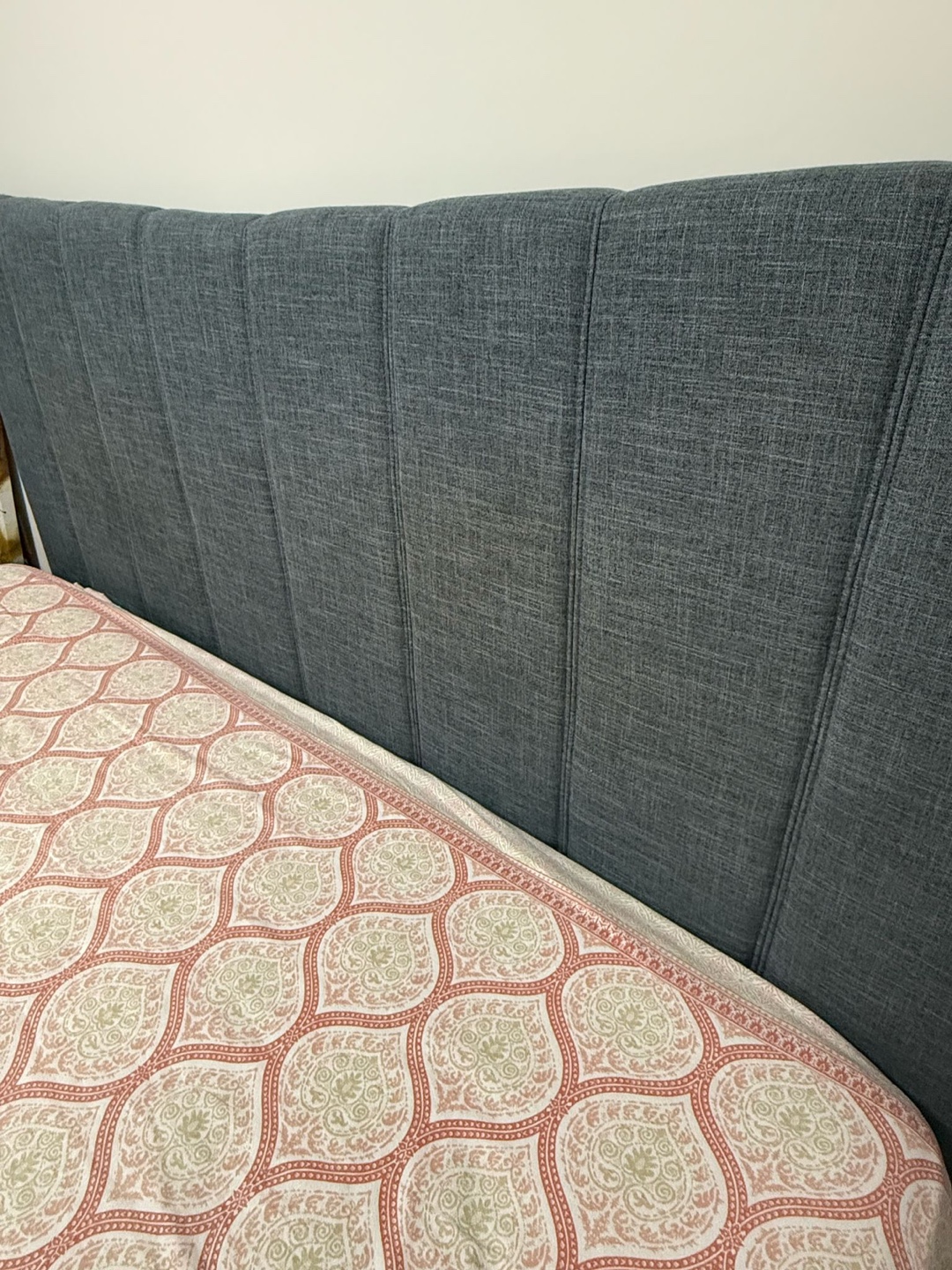 King Size Upholstered Bed Frame with Slatted Base - photo 2