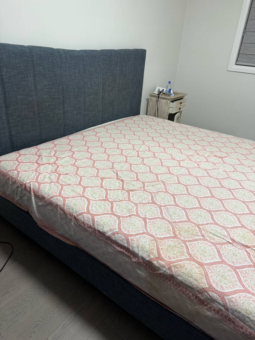 King Size Upholstered Bed Frame with Slatted Base - photo 4