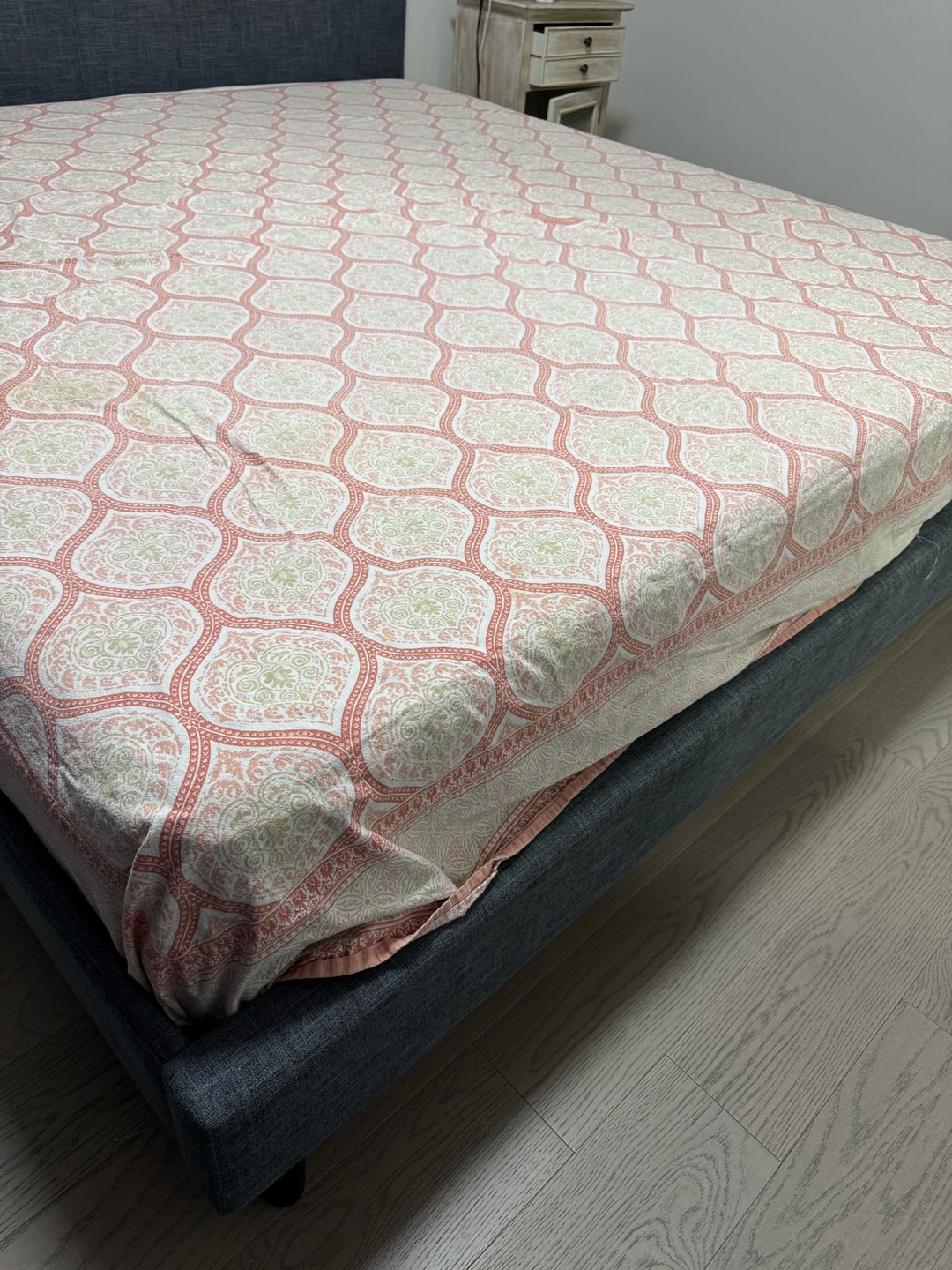 King Size Upholstered Bed Frame with Slatted Base - photo 5