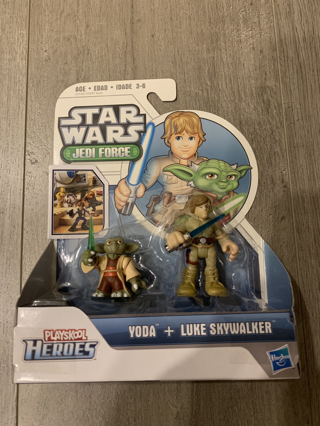Star Wars Jedi Force Playskool Yoda & Luke Skywalker Figures