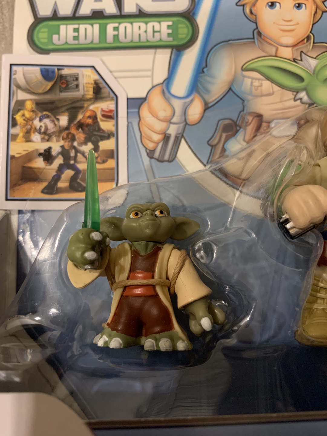 Star Wars Jedi Force Playskool Yoda & Luke Skywalker Figures - photo 2