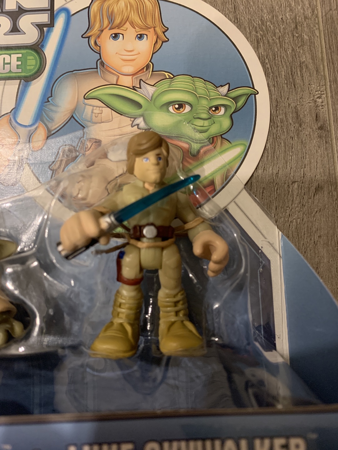 Star Wars Jedi Force Playskool Yoda & Luke Skywalker Figures - photo 3