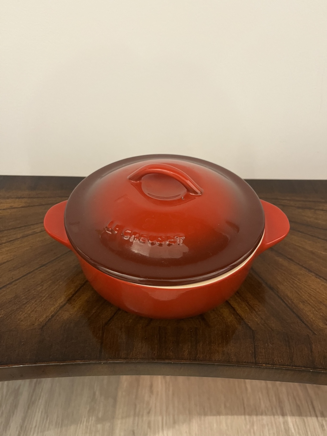 Le Creuset Stoneware Ramekin with Lid - Red