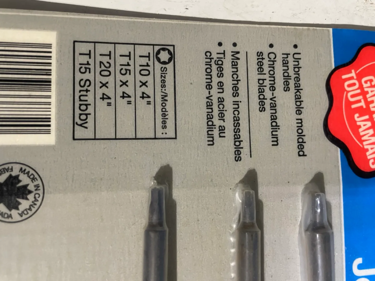 Mastercraft 4-Piece Torx Screwdriver Set ❤️ image indicator(2)