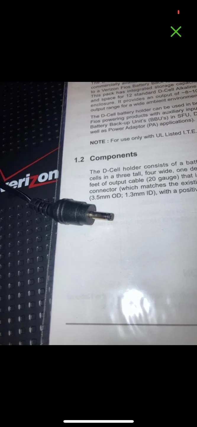 Verizon Wireless D-Cell Battery Backup Unit 🧡 image indicator(4)