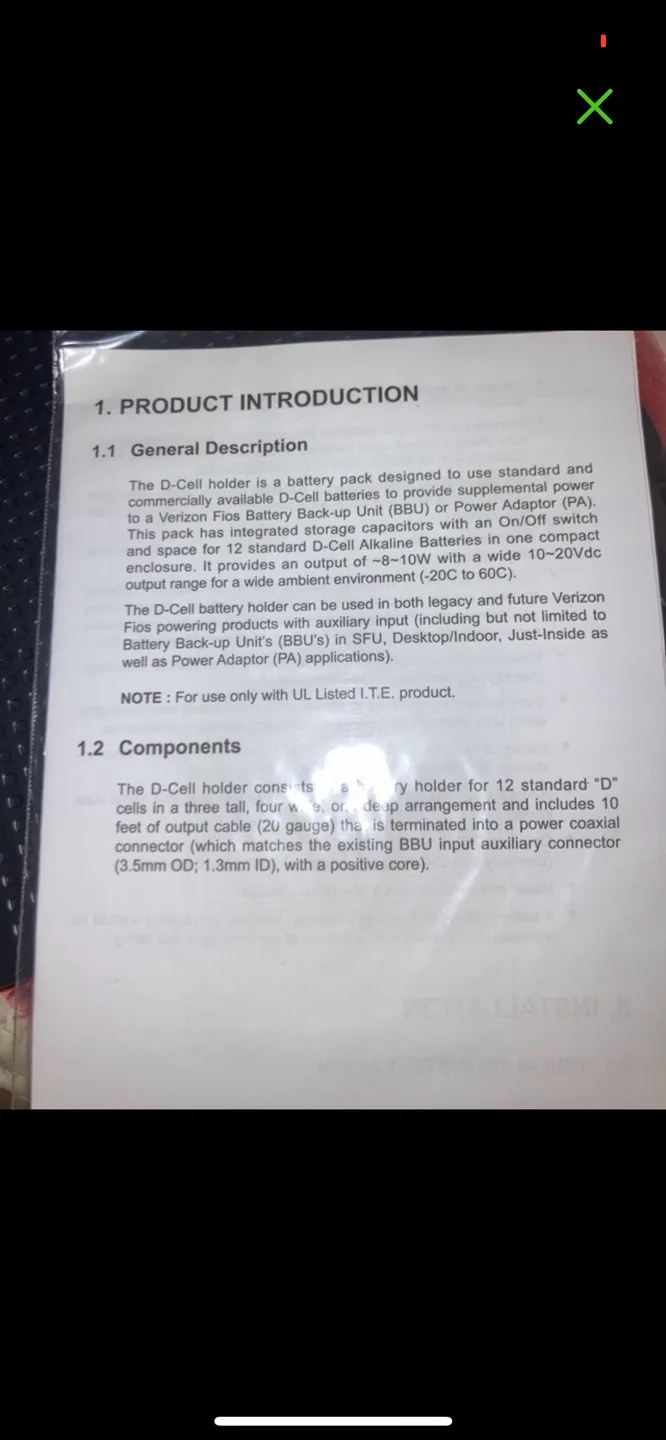 Verizon Wireless D-Cell Battery Backup Unit 🧡 image indicator(3)