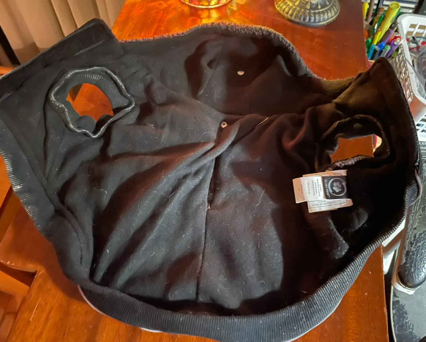 Dog’s Black Puffer Jacket with Sherpa Lining image indicator(4)