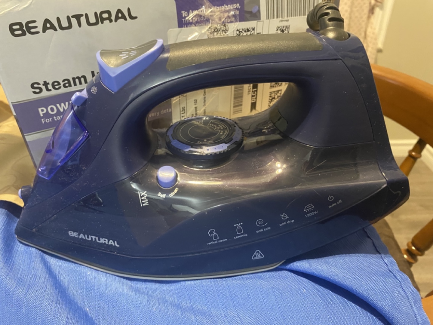 BEAUTURAL Steam Iron - Powerful Steam, Precision Tip - photo 4