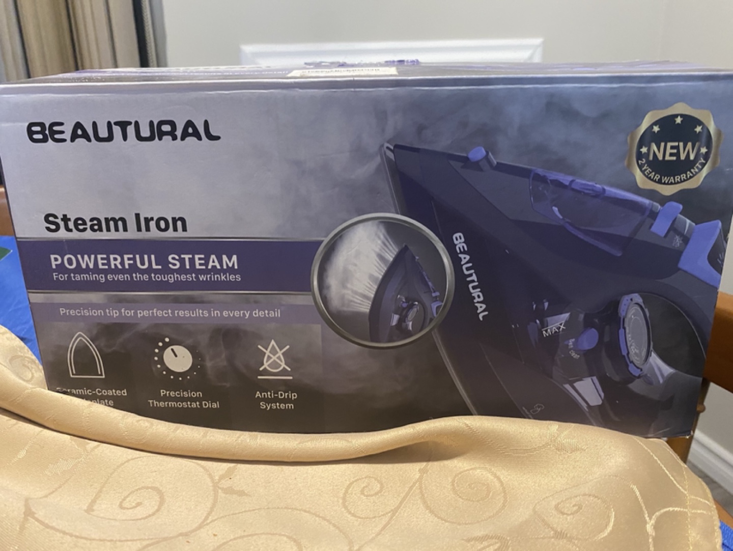 BEAUTURAL Steam Iron - Powerful Steam, Precision Tip