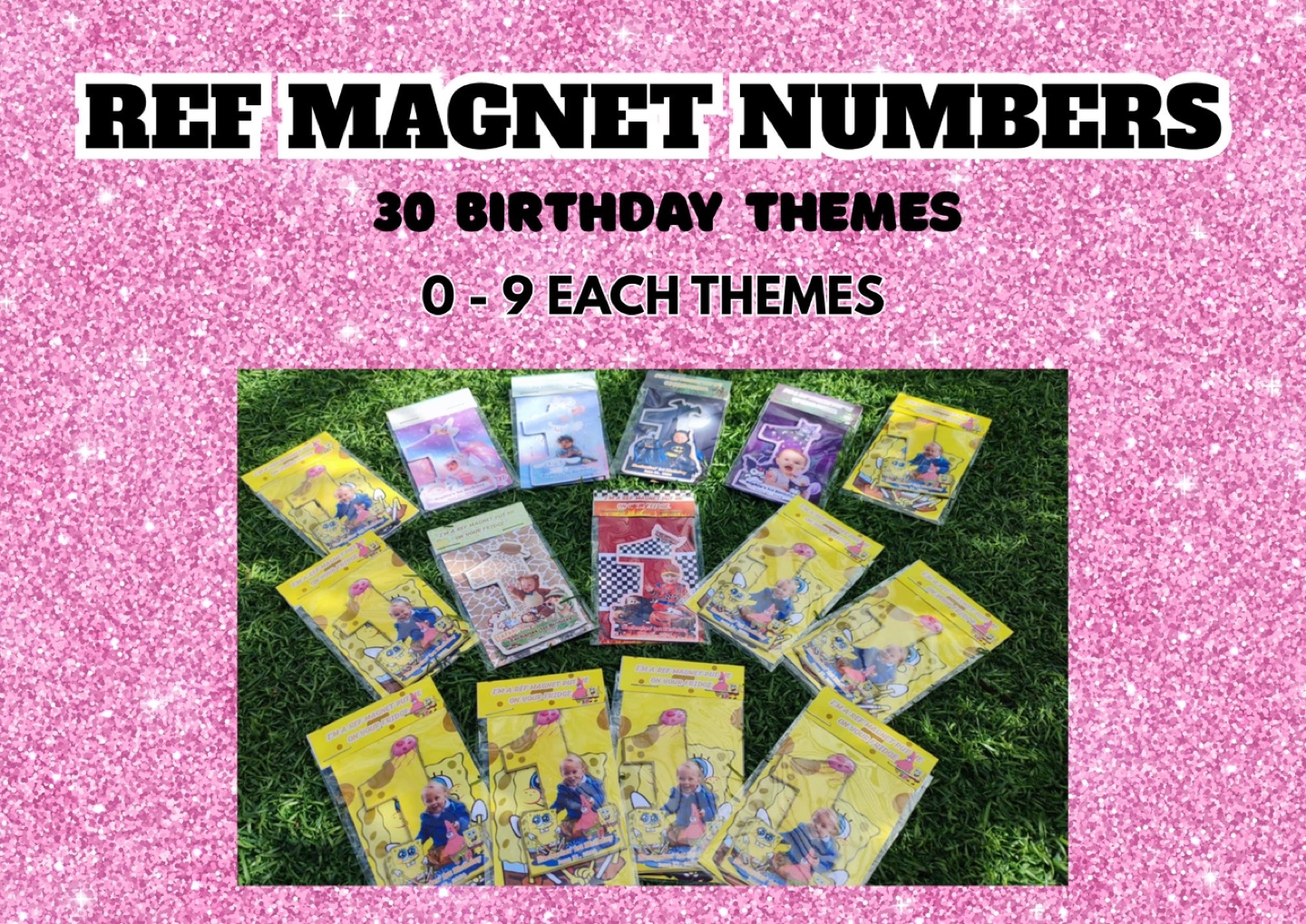Personalized ref magnet numbers souvenir