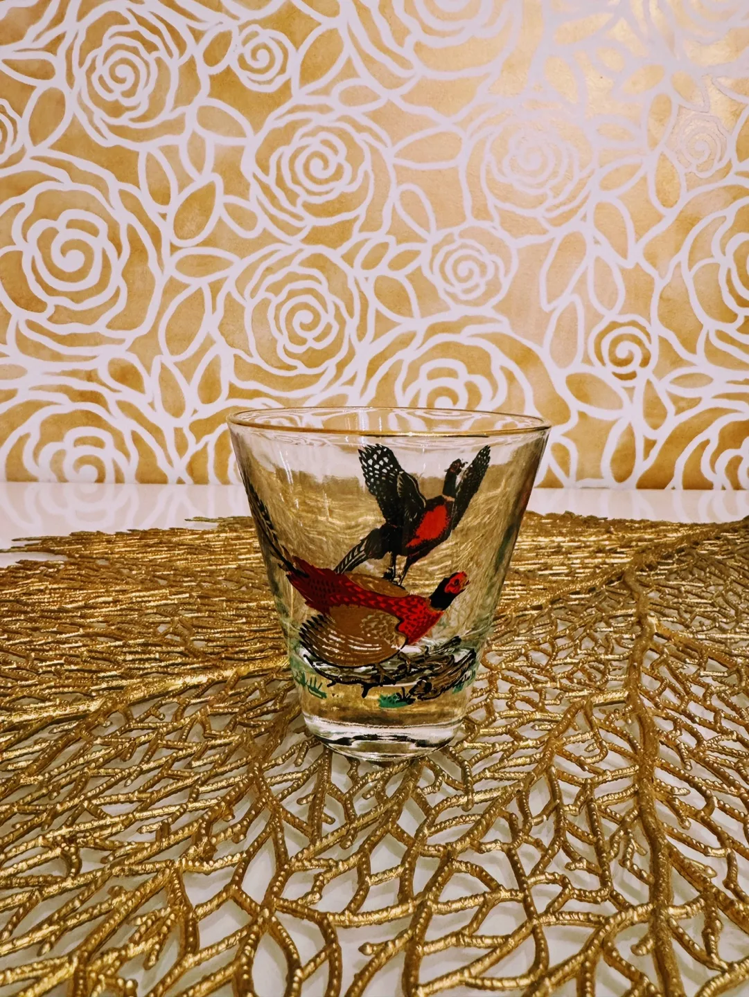 MIDCENTURY “GOLDEN PHEASANT” GLASSEWARES BY HAZEL ATLAS image indicator(3)