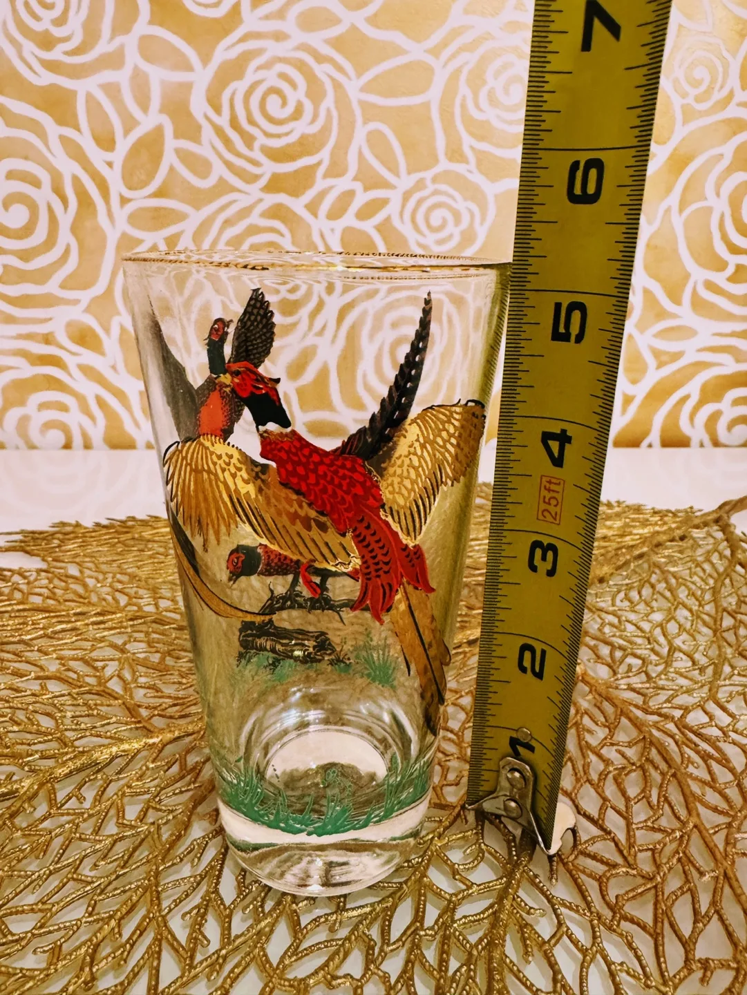 MIDCENTURY “GOLDEN PHEASANT” GLASSEWARES BY HAZEL ATLAS image indicator(10)