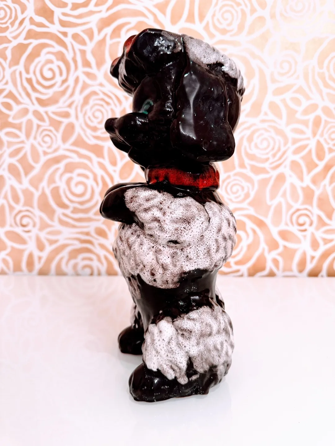 RARE Vintage Royal Canadian Art Pottery Poodle Dog Figurine image indicator(2)