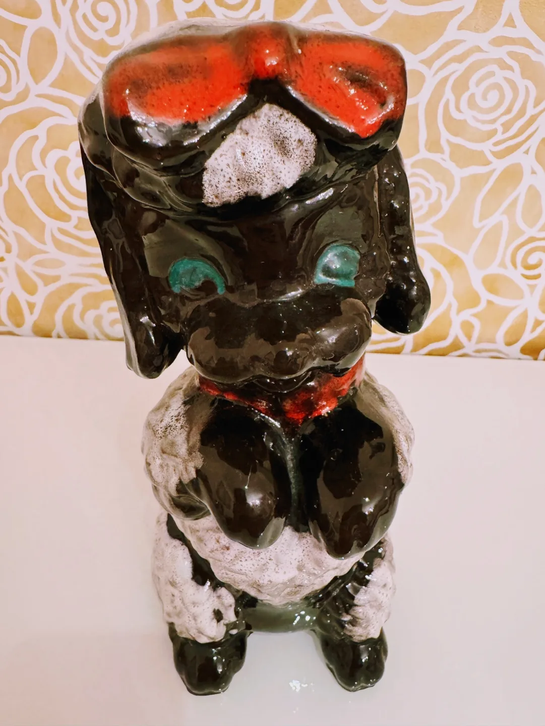 RARE Vintage Royal Canadian Art Pottery Poodle Dog Figurine image indicator(5)