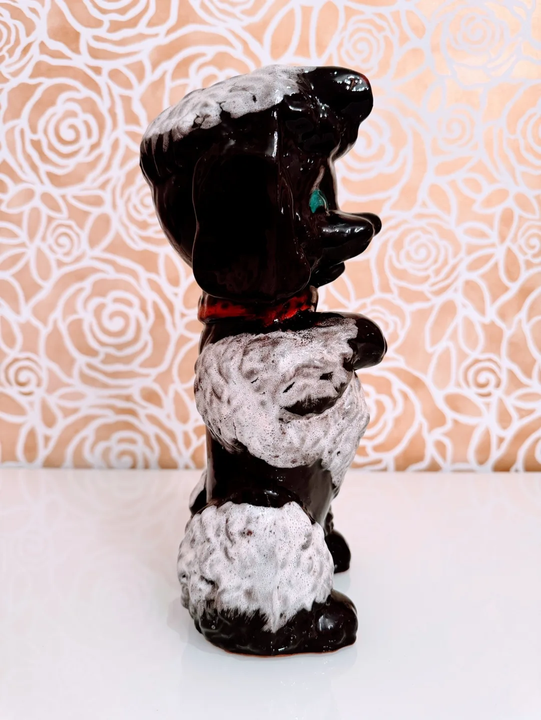 RARE Vintage Royal Canadian Art Pottery Poodle Dog Figurine image indicator(4)