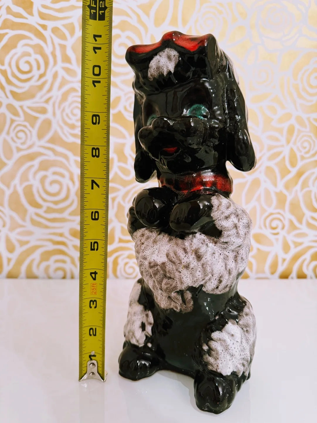 RARE Vintage Royal Canadian Art Pottery Poodle Dog Figurine image indicator(7)