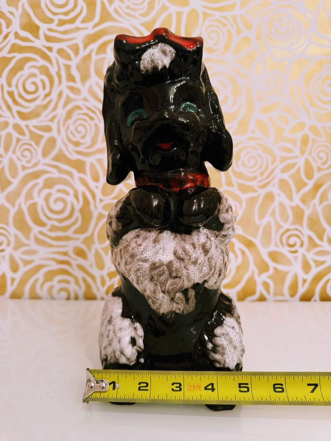 RARE Vintage Royal Canadian Art Pottery Poodle Dog Figurine image indicator(8)