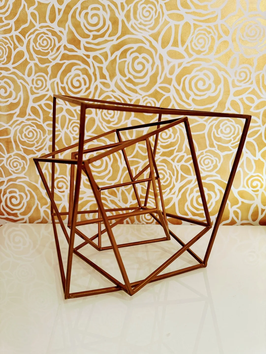 Geometric Brass Centerpiece Home Decor image indicator(5)