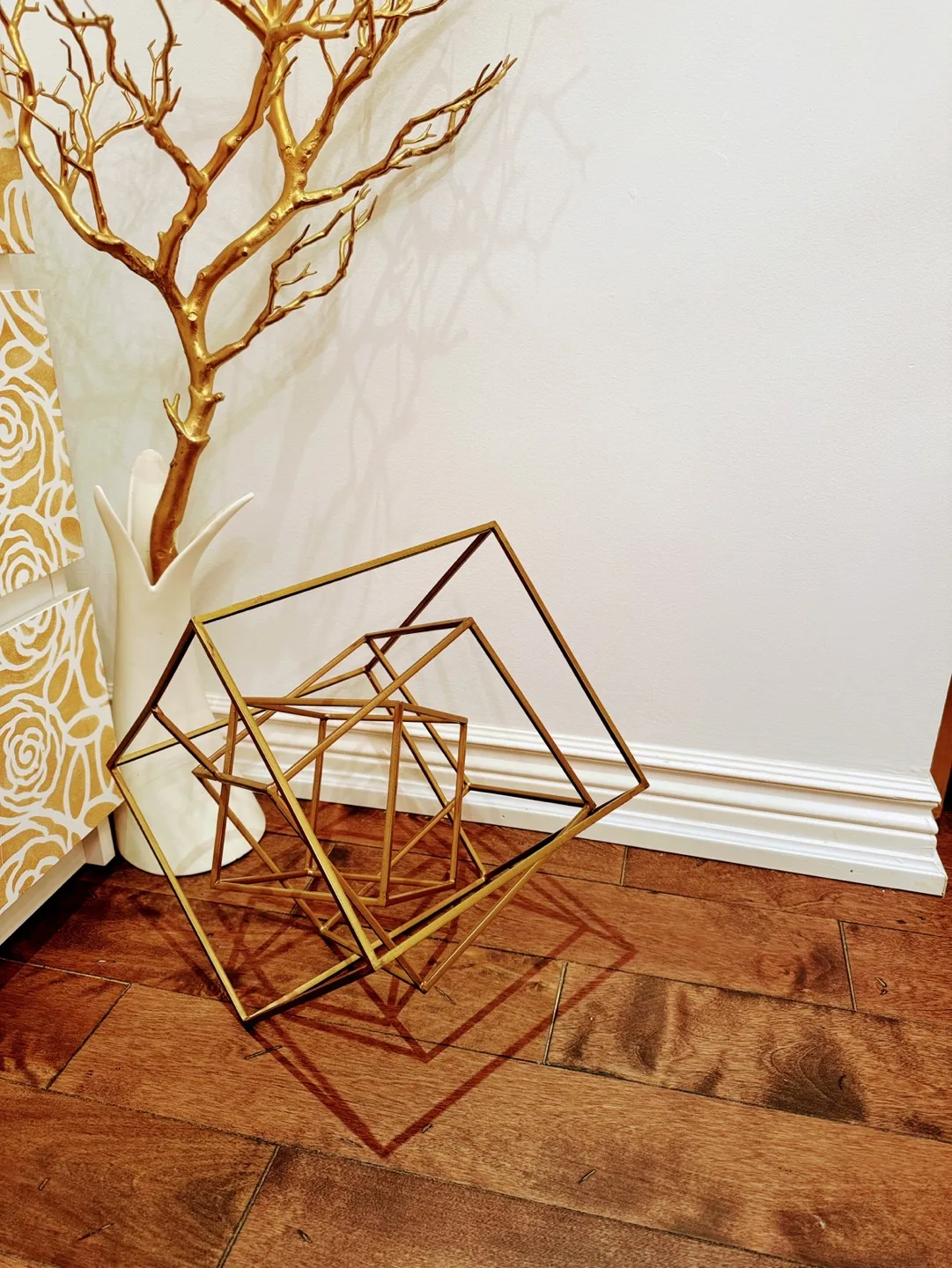 Geometric Brass Centerpiece Home Decor image indicator(2)