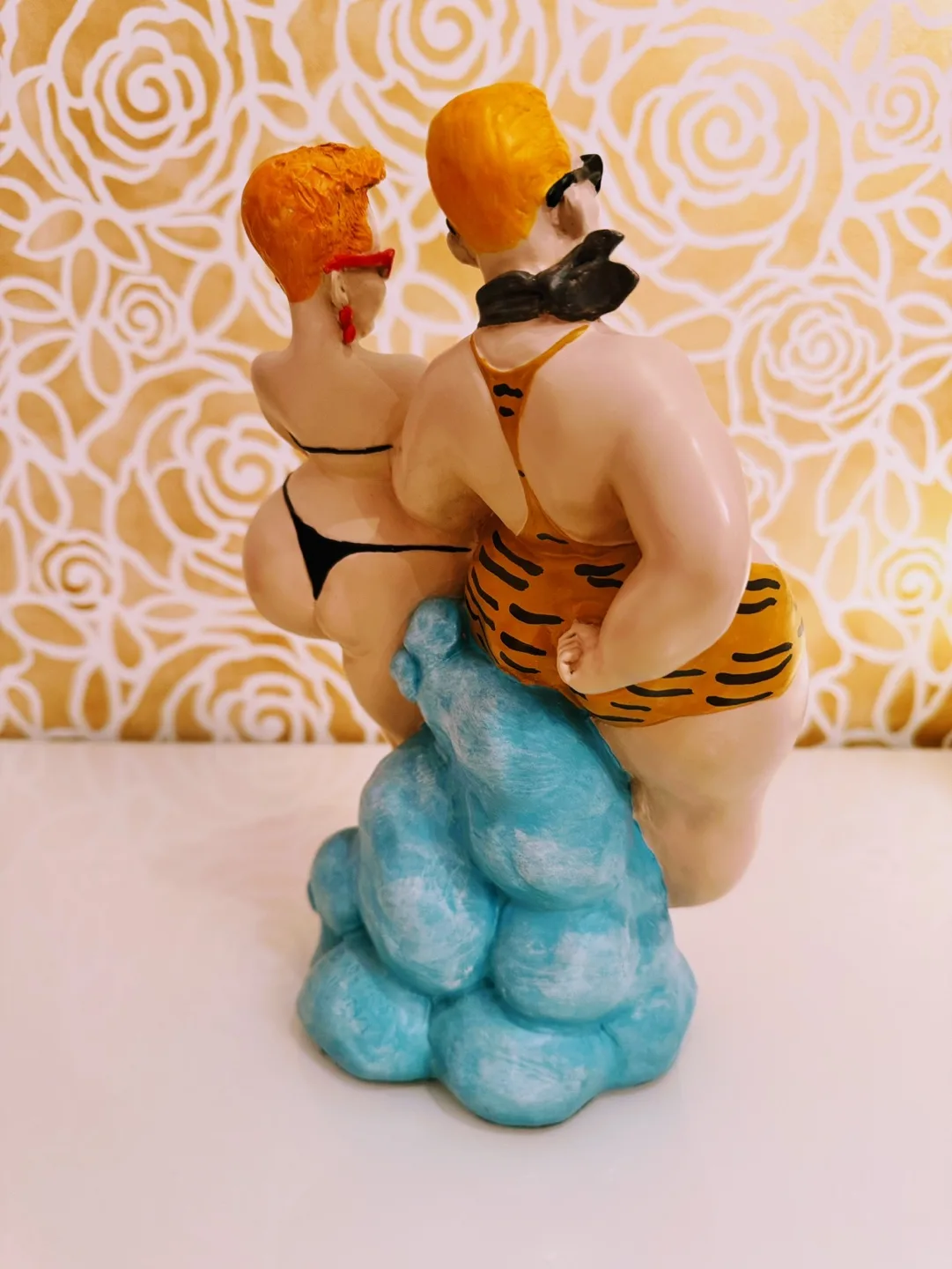 Emilio Casarotto Collectible Chubby Beach Couple, Signed. image indicator(4)