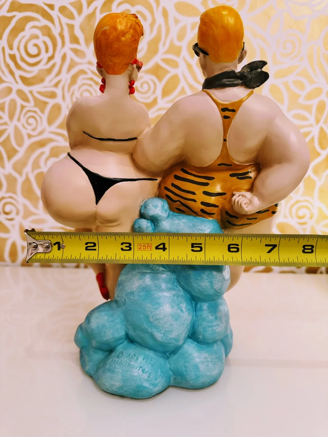 Emilio Casarotto Collectible Chubby Beach Couple, Signed. image indicator(9)