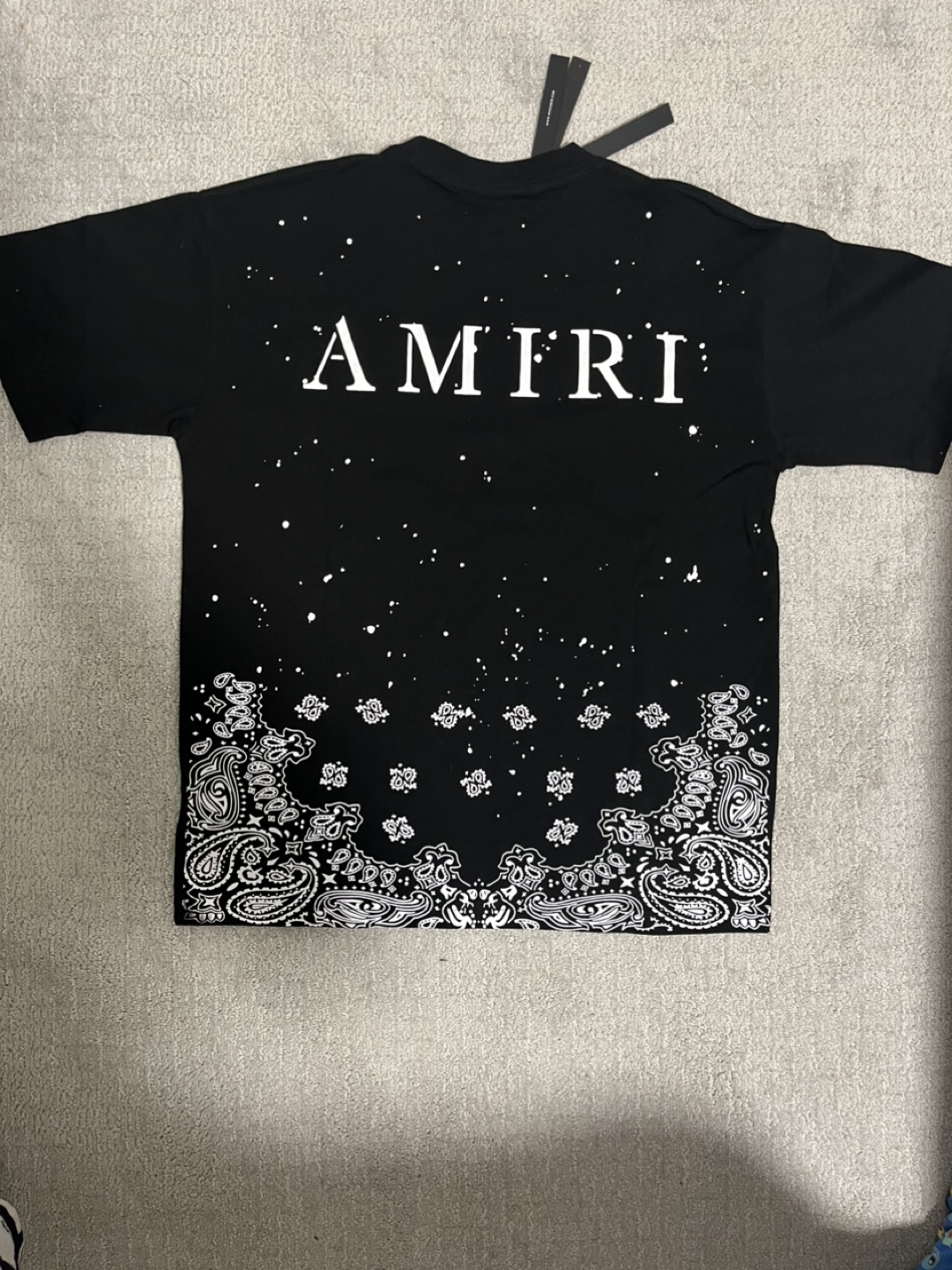 AMIRI Black and White Graphic T-Shirts (Size XL) - photo 2