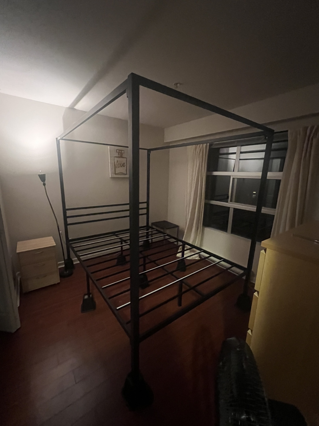 Black Metal Queen Size Poster Bed Frame🧡 - photo 2