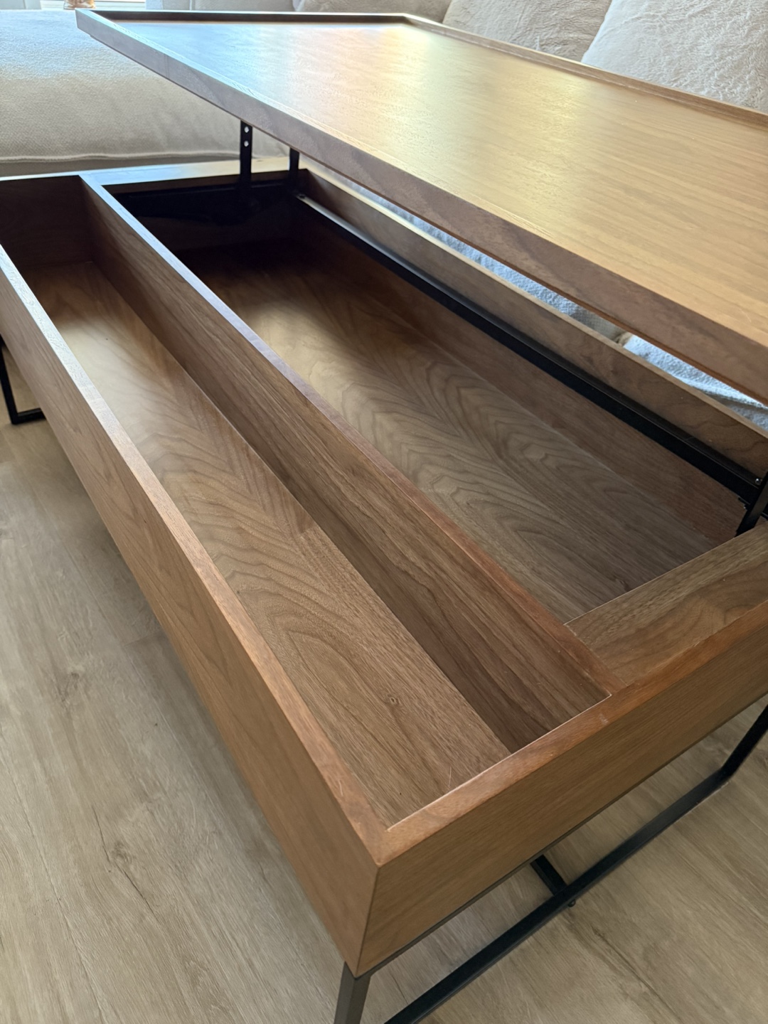 Coffee table with storage 120 cm - photo 4