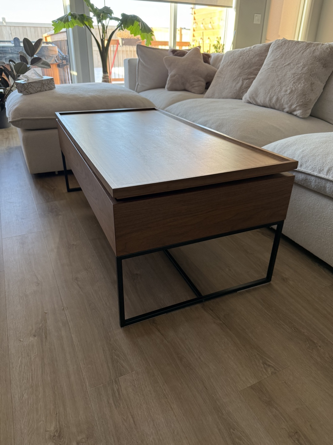 Coffee table with storage 120 cm - photo 3