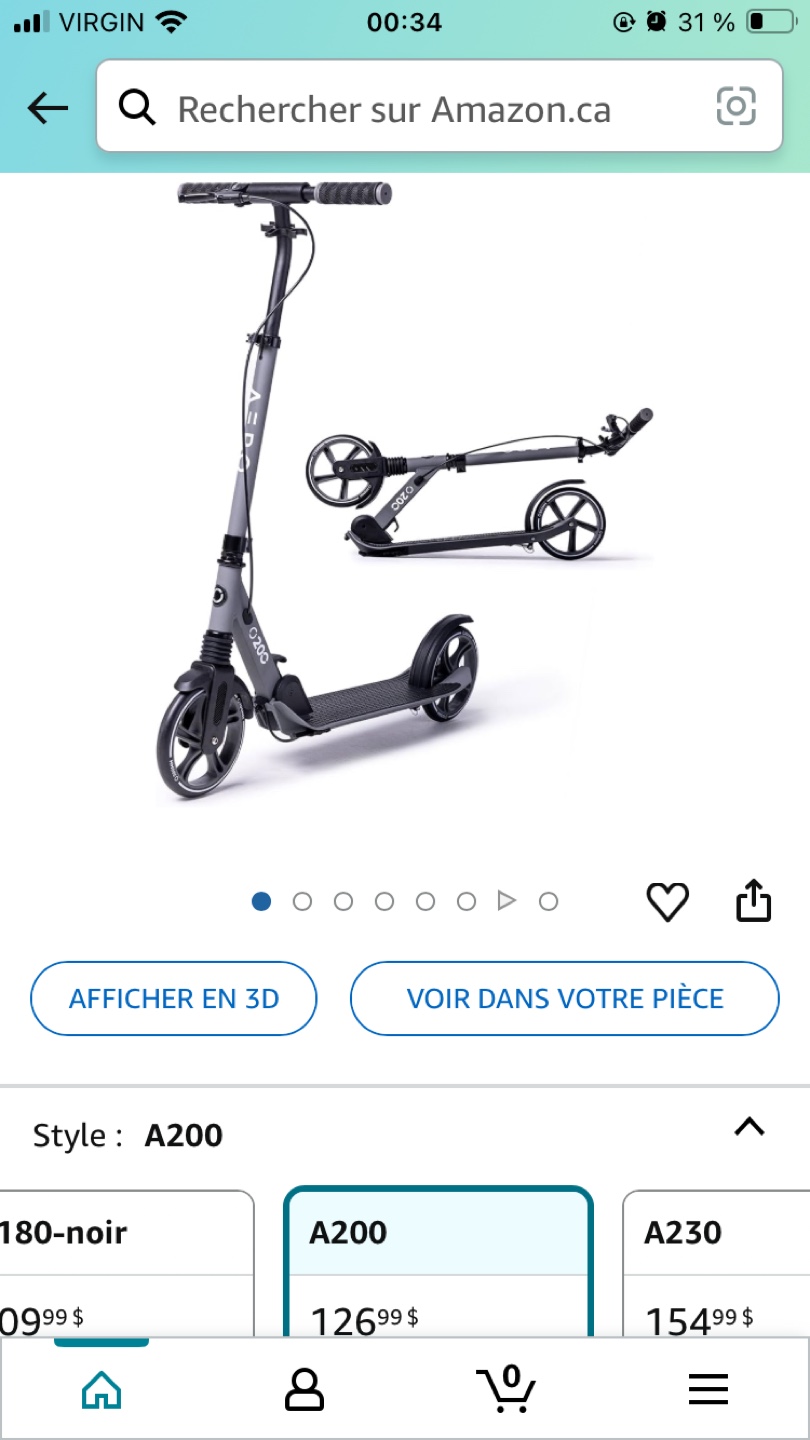Ozobo A200 Kick Scooter - Like New