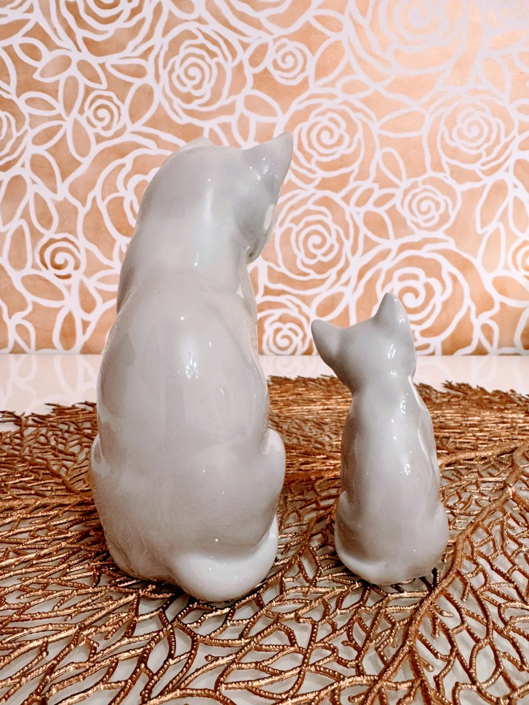 A Set of 2 Vintage Otagiri Japan Cat Figurines image indicator(4)