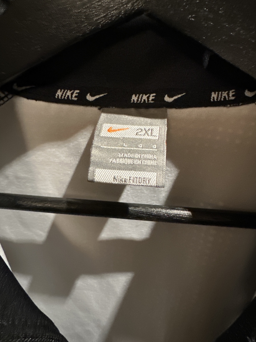 Nike Boy's 2XL Black and White Zip-Up Jacket - photo 3