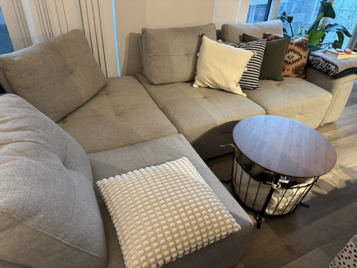 Modular Sectional Sofa - Beige - photo 5