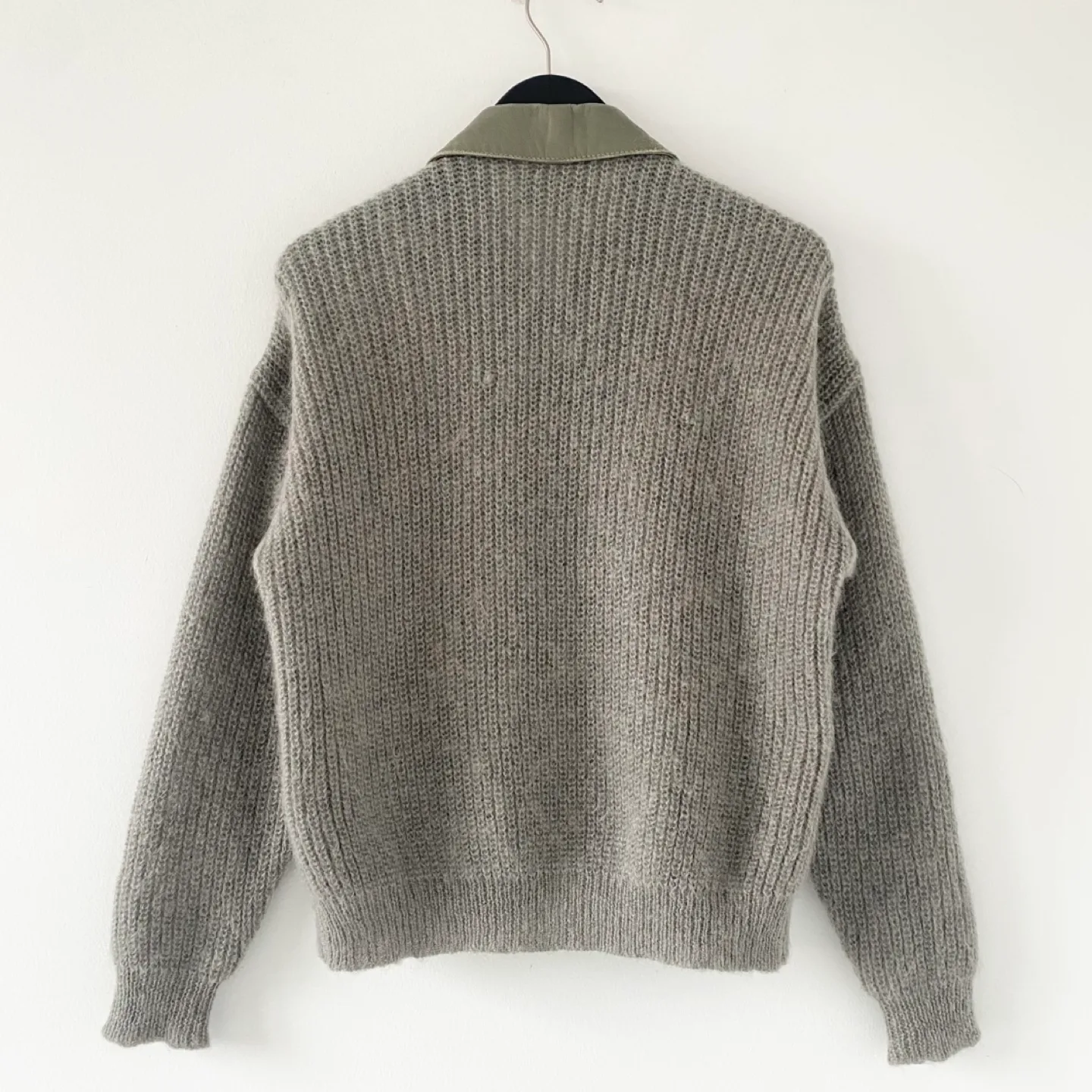 Vintage Leather and Mohair Jacket /Cardigan image indicator(2)