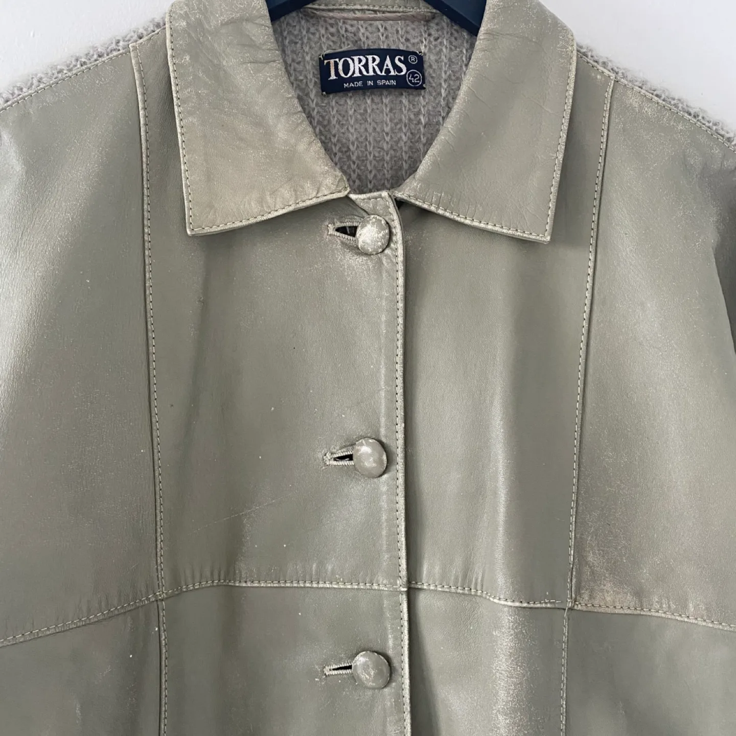 Vintage Leather and Mohair Jacket /Cardigan image indicator(3)