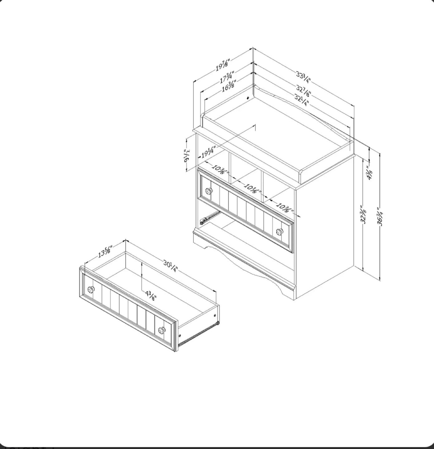 South Shore 2-Drawer Change table 🧡 - photo 2