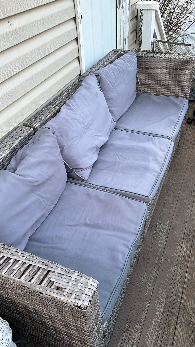 Outdoor Wicker Patio Conversation Set