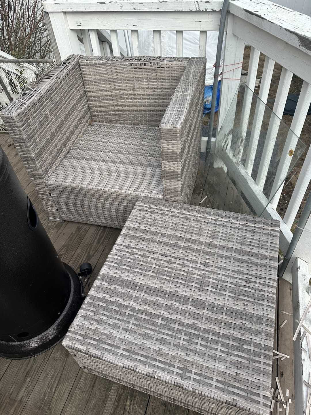 Outdoor Wicker Patio Conversation Set - photo 3