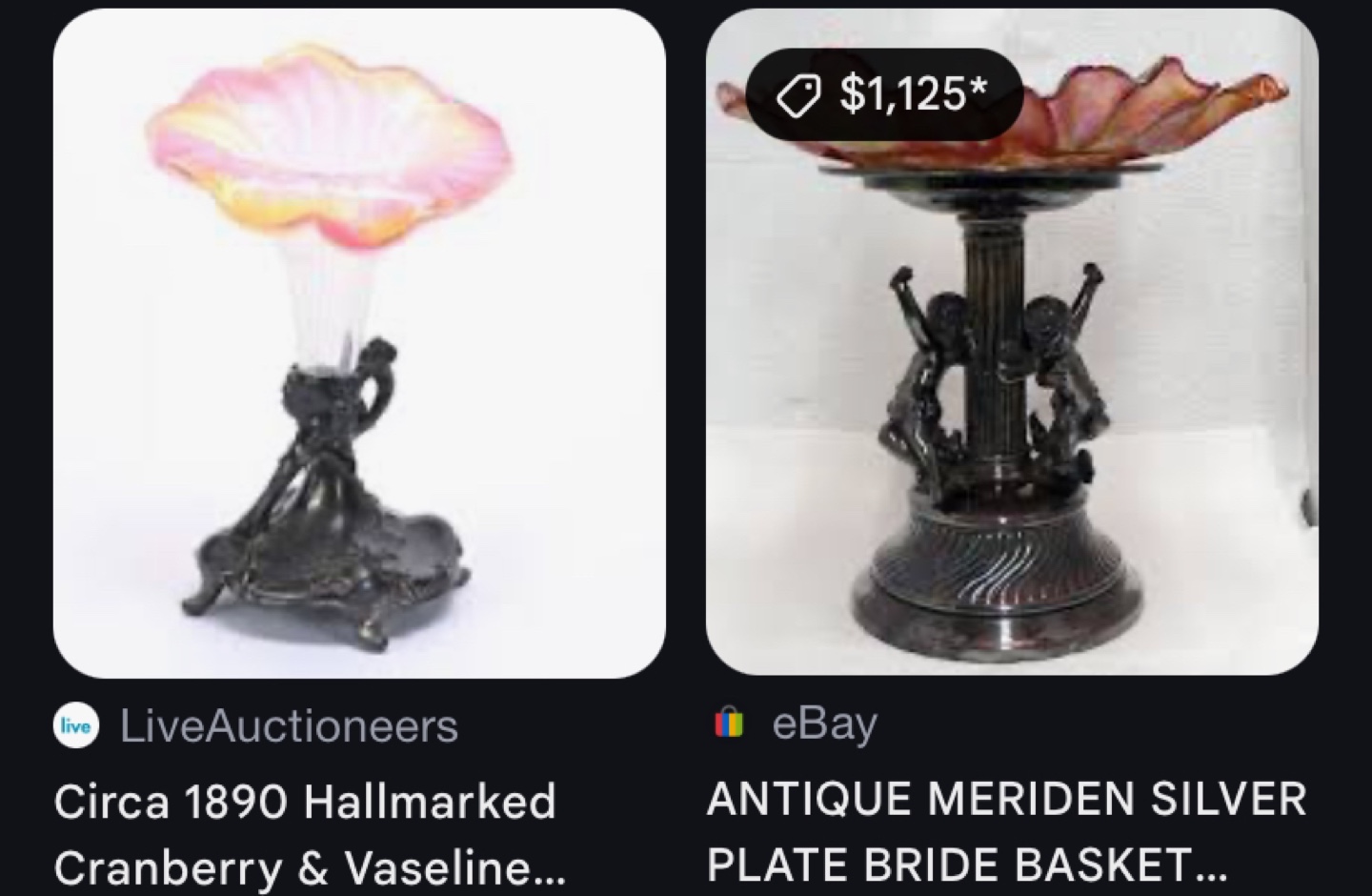 Antique Art Nouveau Style Candy Dish