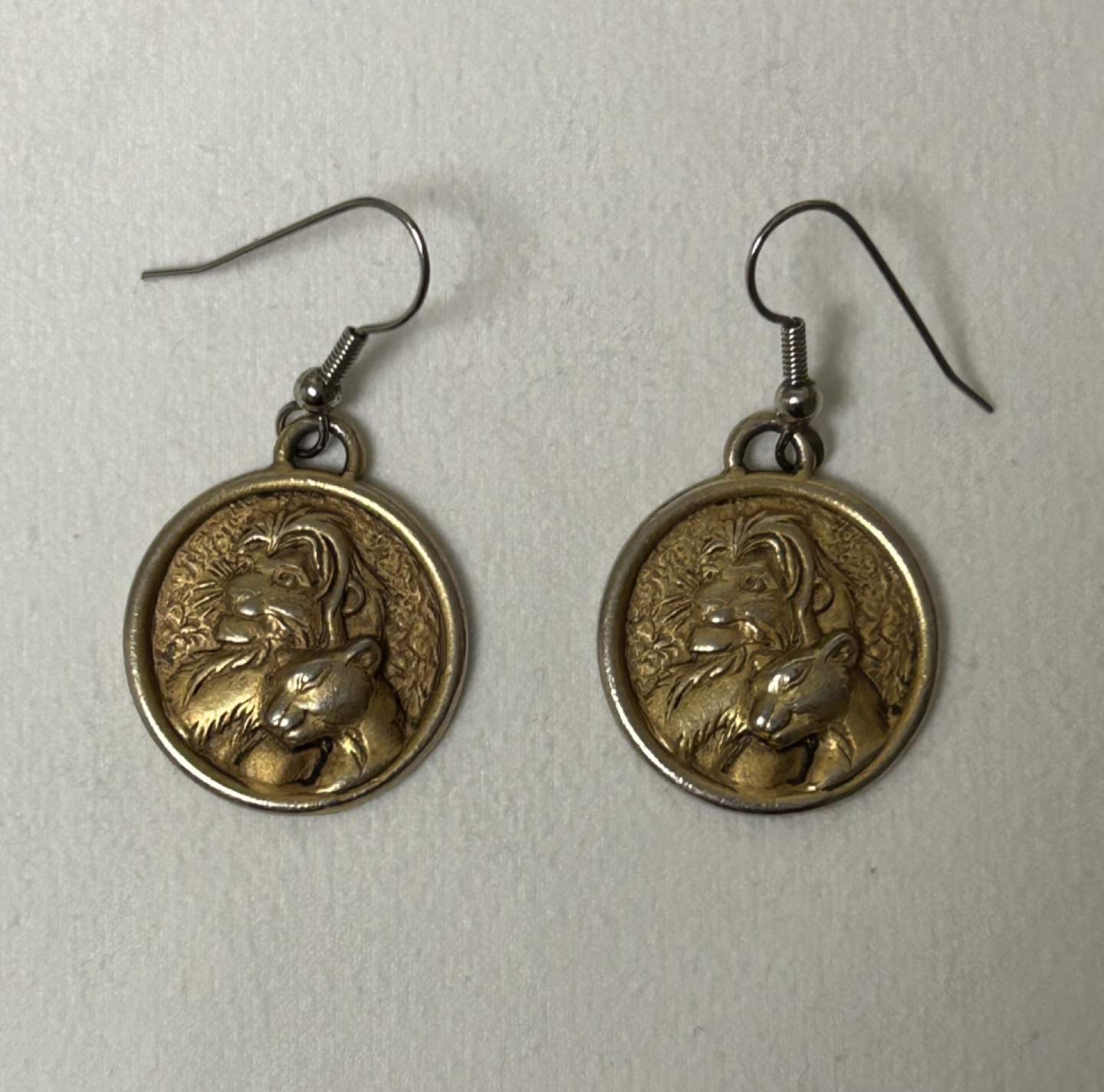 Vintage Disney Lion King Simba & Nala Earrings