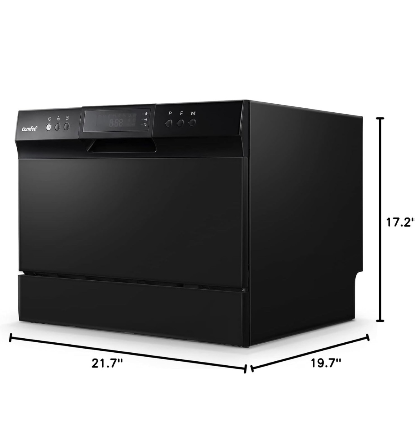 Comfee 6-Place Setting Countertop Dishwasher - Black