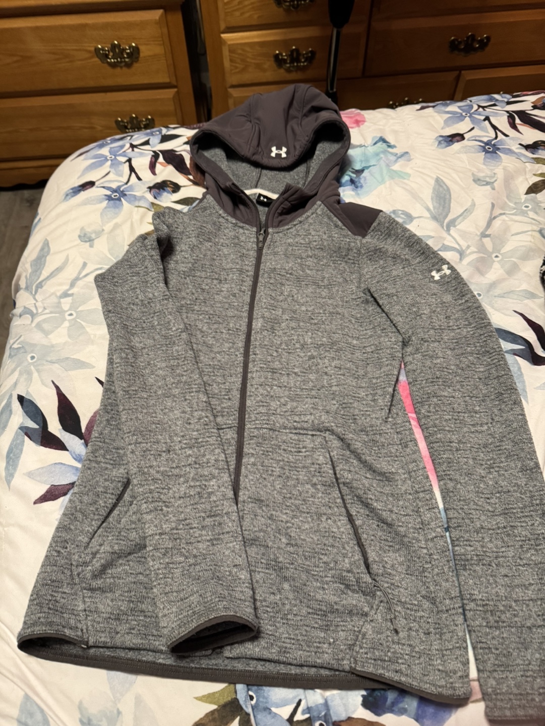 Under Armour Grey Zip-Up Hoodie